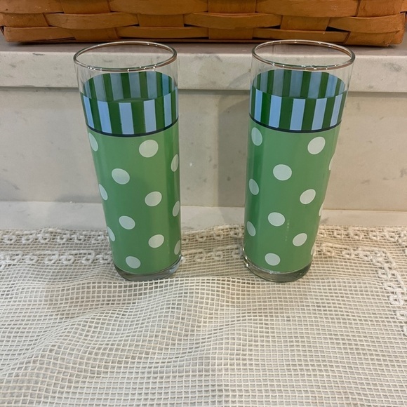 Gail Pittman Provence 12oz Glass Tumblers Set of 2 - Picture 1 of 7